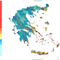 Χάρτης αιολικού δυναμικού Ελλάδας