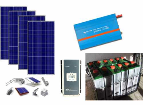 Αυτόνομο φωτοβολταϊκό πακέτο Basic Solar Plus για μόνιμη κατοικία