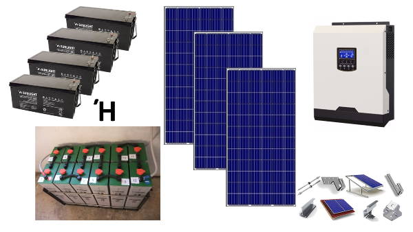 Αυτόνομο φωτοβολταϊκό πακέτο για εξοχική κατοικία Standard Solar Plus