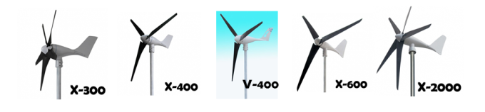 Ανεμογεννήτριες Χ-300, Χ400, V-400, X-600, X-2000 (12-24-48V)