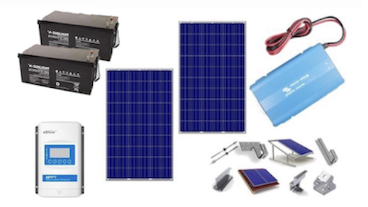 Αυτόνομο φωτοβολταϊκό πακέτο για εξοχική κατοικία Basic Solar plus