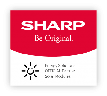 Logo of official partner with sharp energy solutions