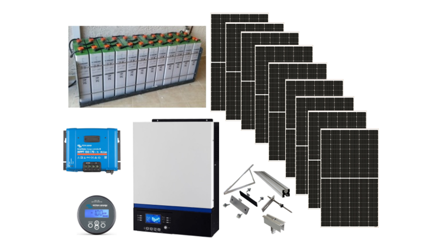 Αυτόνομο φωτοβολταϊκό πακέτο για μόνιμη κατοικία Flexi Solar