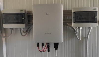 Ινβέρτερ Sungrow, πίνακας AC, πίνακας DC σε φωτοβολταϊκό net metering