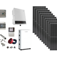 Φωτοβολταϊκό πακέτο 5kW μονοφασικό με δυνατότητα προσθήκης μπαταρίας για back-up Φωτοβολταϊκό πακέτο 5kW μονοφασικό με υβριδικό ινβέρτερ και δυνατότητα προσθήκης μπαταρίας λιθίου