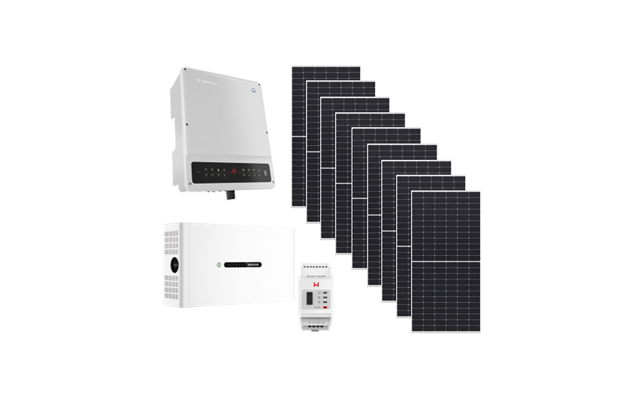 4.590,00€ με το ΦΠΑ. Φωτοβολταϊκό πακέτο net-billing 5kW με τριφασικό υβριδικό ινβέρτερ, μπαταρία λιθίου 5kWh, δυνατότητα μηδενικής έγχυσης στο δημόσιο δίκτυο (zero feed-in) και έκτακτη ρευματοδότηση (back-up) σε διακοπές ρεύματος