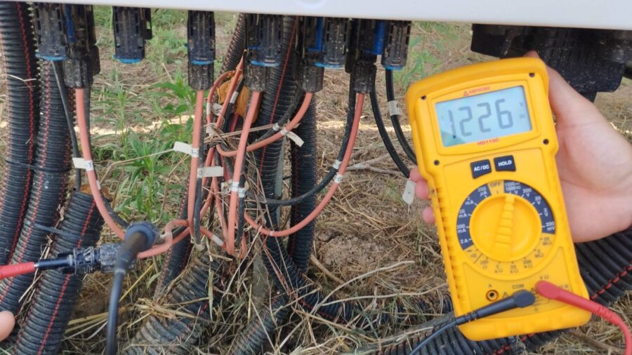 Μετρήσεις Voc σε φωτοβολταϊκό πάρκο 500kW